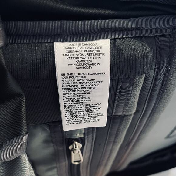 The North Face Black Backpack with Orange Accents - Picture 11 of 15